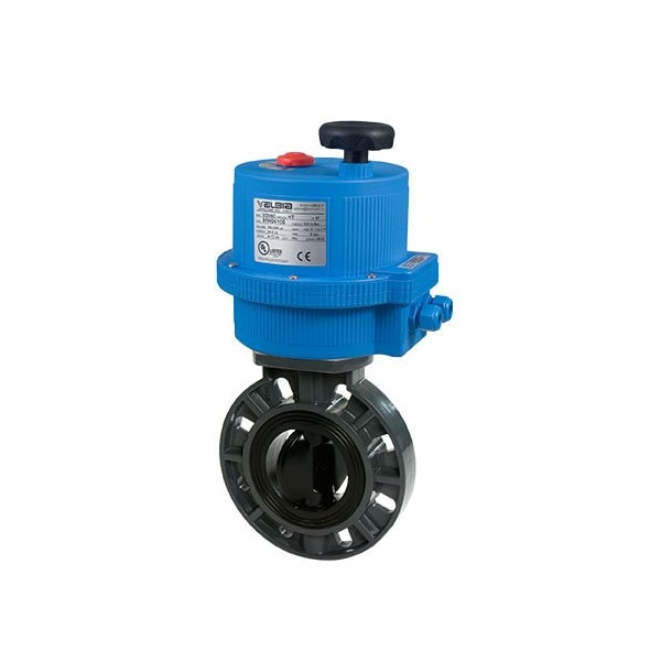 Bonomi North America 8in PVC DISC WAFER STYLE BUTTERFLY VALVE & 24AC/DC METAL ON/OFF ELECTRIC ACTUATOR EPVCBFVE-002-8 - main